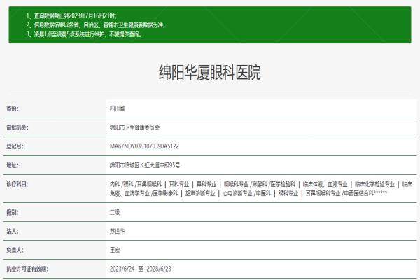 绵阳华厦眼科医院简介www.jingansicbd.com
