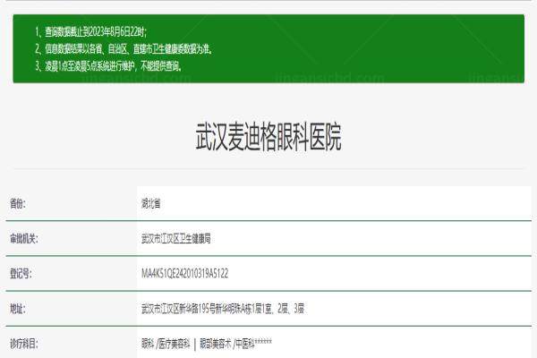 武汉麦迪格眼科医院怎么样？www.jingansicbd.com