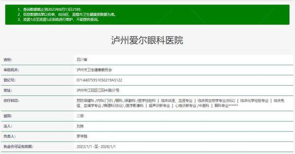 泸州爱尔眼科医院资质.jpg.www.jingansicbd.com