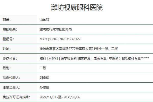 潍坊视康眼科医院怎么样www.jingansicbd.com