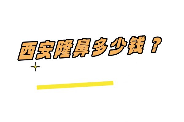 西安隆鼻多少钱
