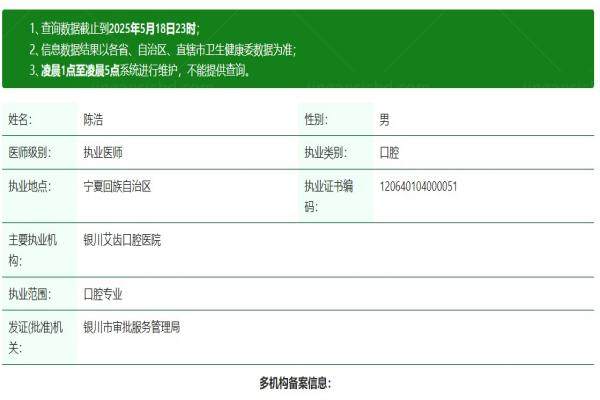 银川艾齿囗腔医院陈浩怎么样