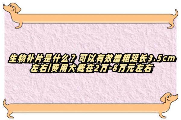 生物补片是什么？可以有效增粗延长3.5cm左右|费用大概在2万-8万元左右