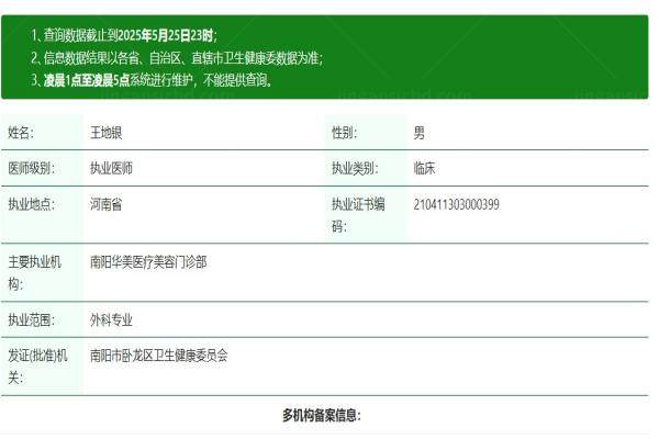 南阳华美医院王地银医生怎么样